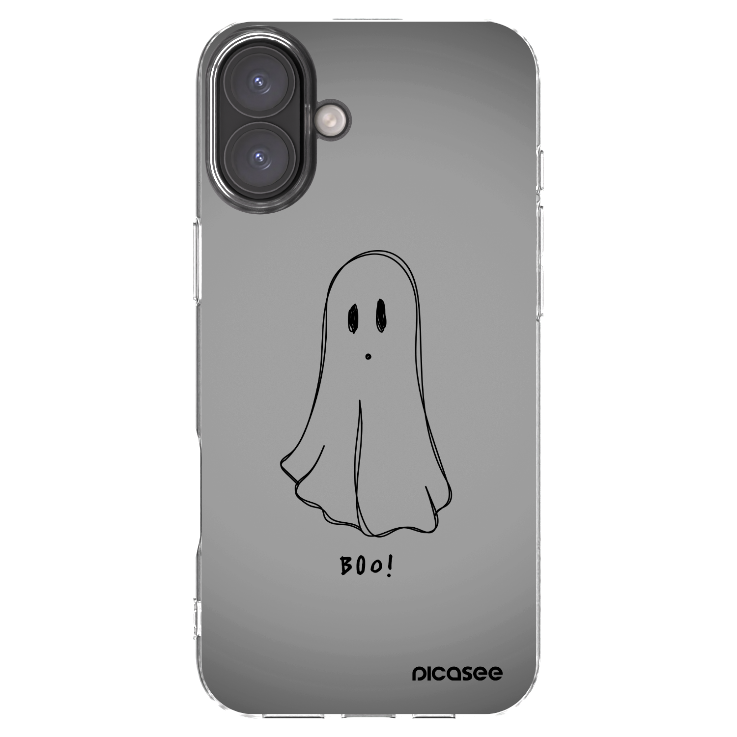 Picasee Apple iPhone 16 Plus Hülle - Transparentes Silikon - Ghost