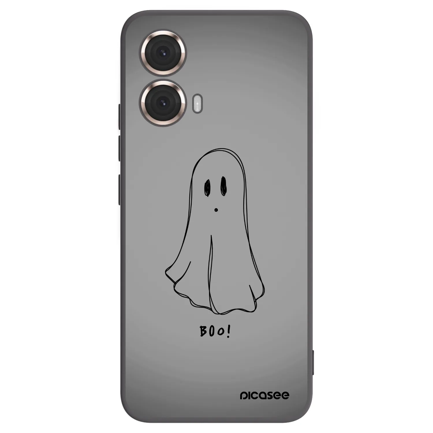 Picasee Motorola Moto G85 Hülle - Schwarzes Silikon - Ghost