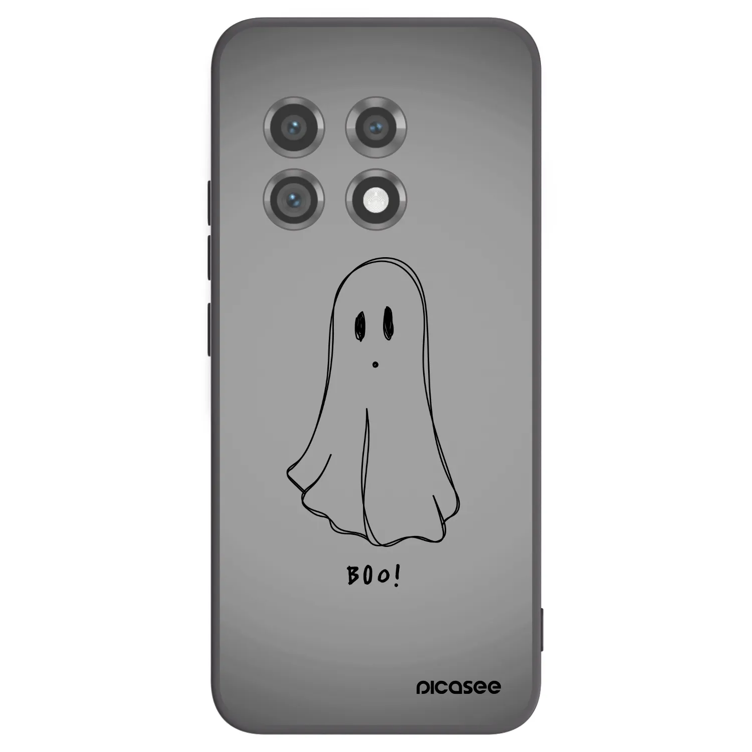 Picasee OnePlus 11 5G Hülle - Schwarzes Silikon - Ghost