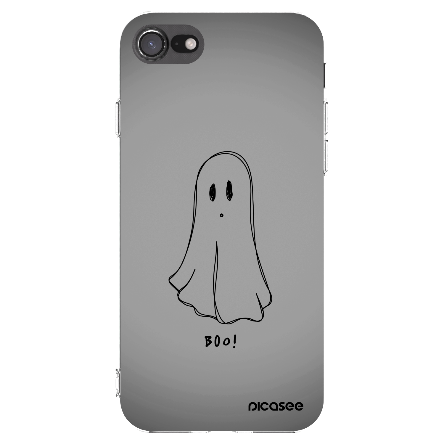 Picasee Apple iPhone 7 Hülle - Transparentes Silikon - Ghost