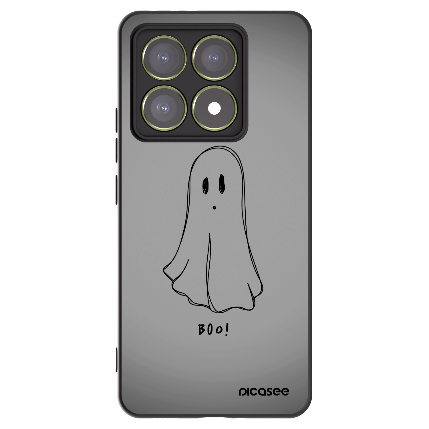 Picasee Xiaomi 14T Hülle - Schwarzes Silikon - Ghost