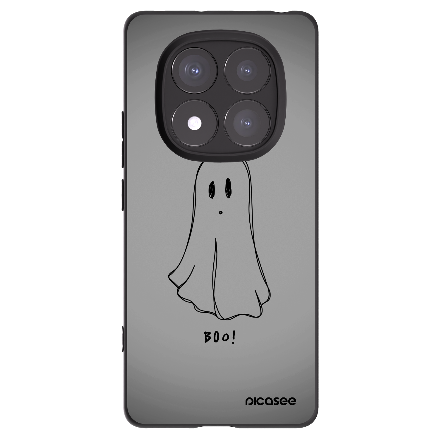 Picasee Xiaomi Redmi Note 14 Pro+ 5G Hülle - Schwarzes Silikon - Ghost