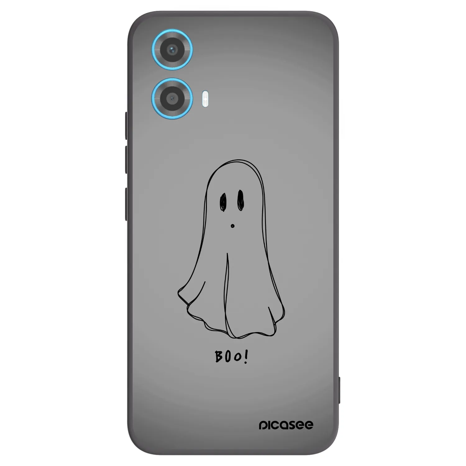 Picasee Motorola Moto G34 5G Hülle - Schwarzes Silikon - Ghost