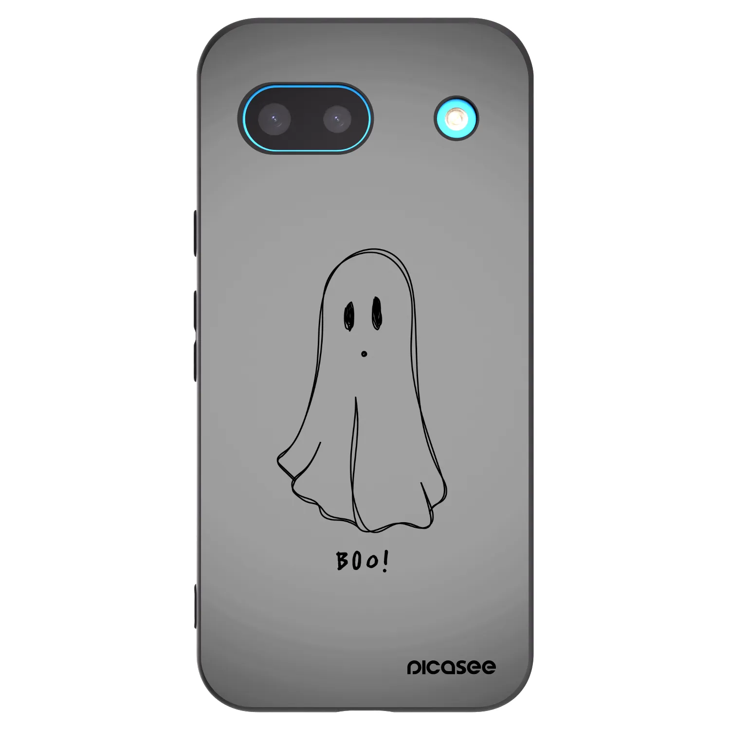 Picasee Google Pixel 8a Hülle - Schwarzes Silikon - Ghost
