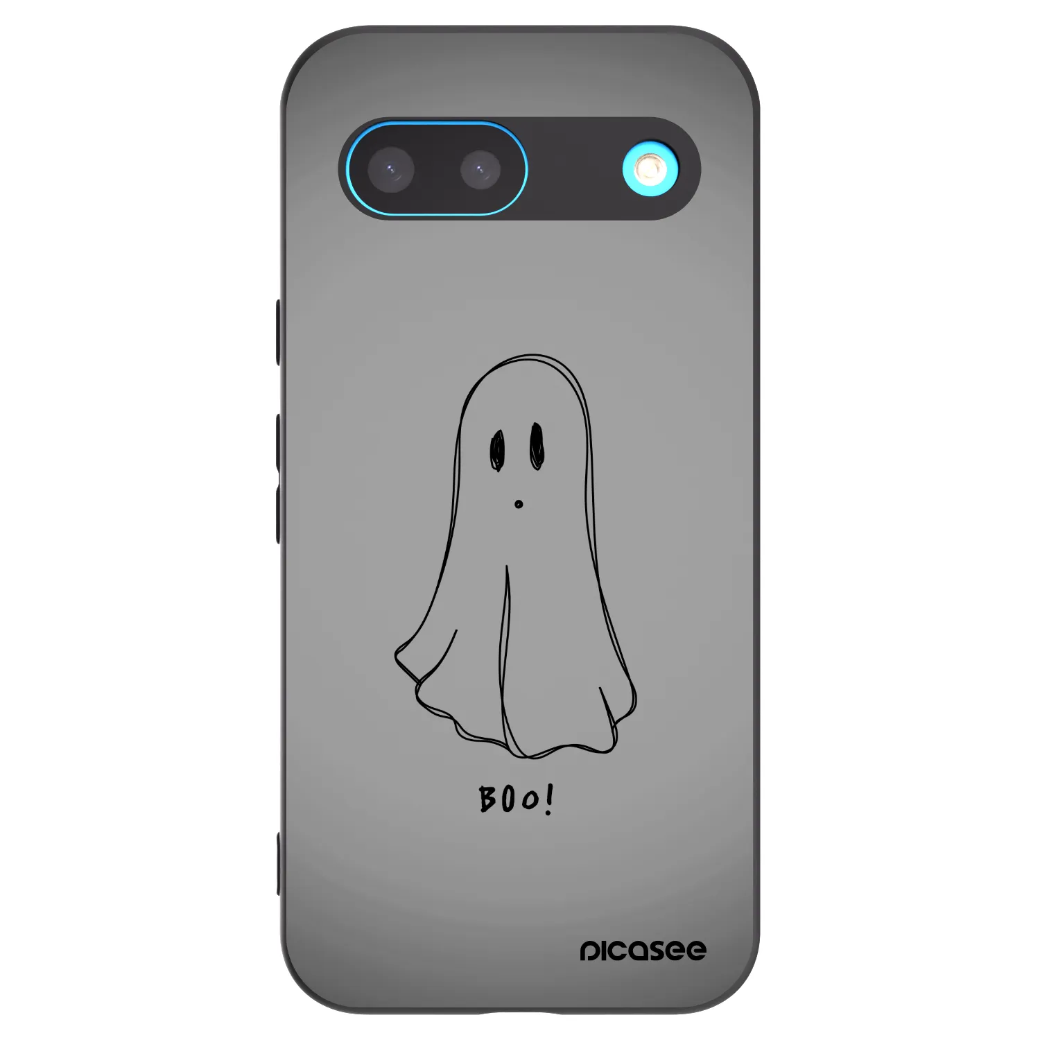 Picasee Google Pixel 8 Hülle - Schwarzes Silikon - Ghost