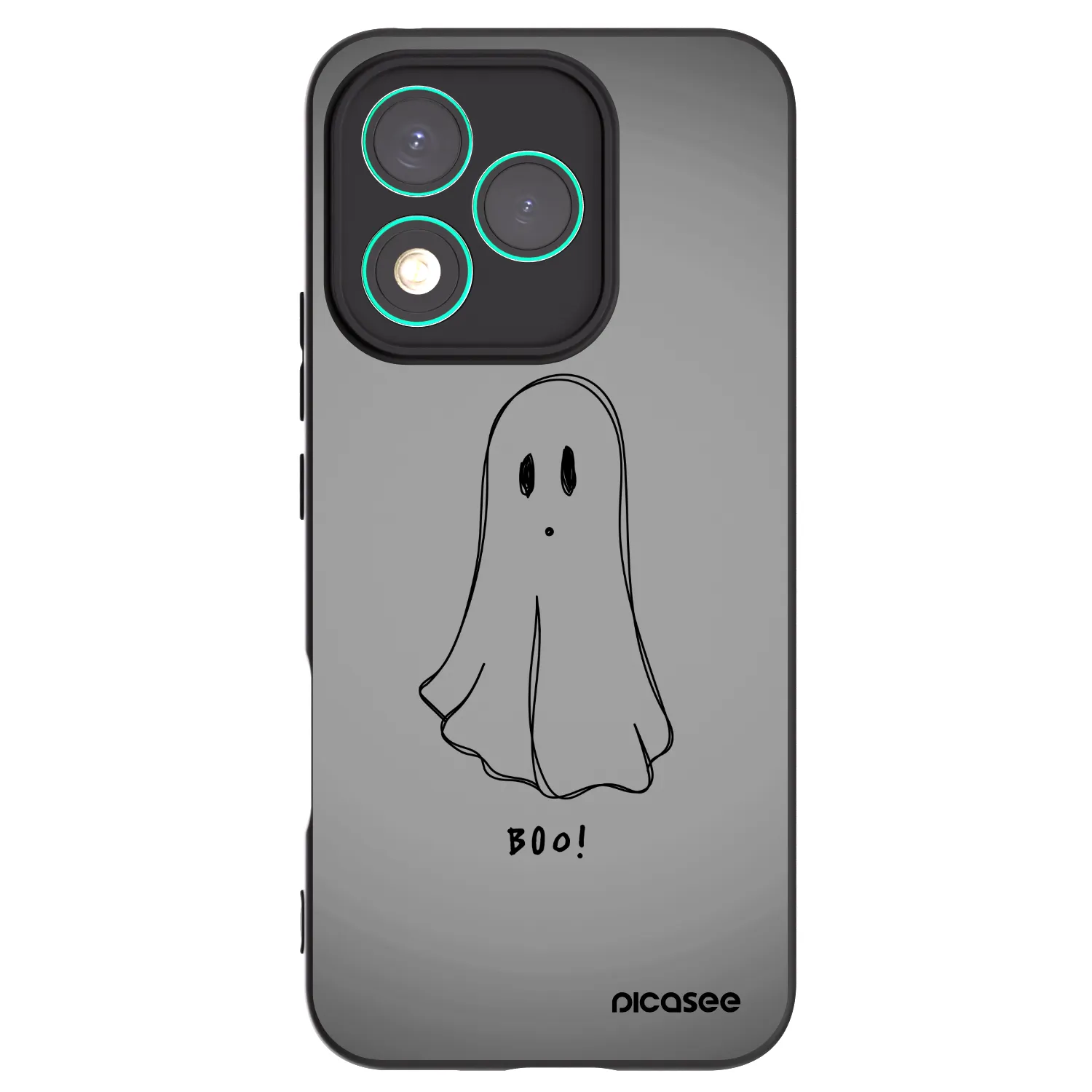Picasee Honor 400 Lite 5G Hülle - Schwarzes Silikon - Ghost
