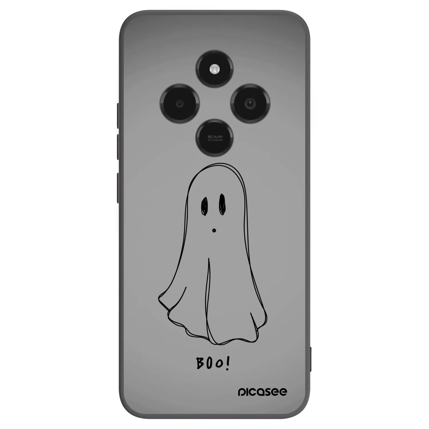 Picasee Xiaomi Poco C75 Hülle - Schwarzes Silikon - Ghost