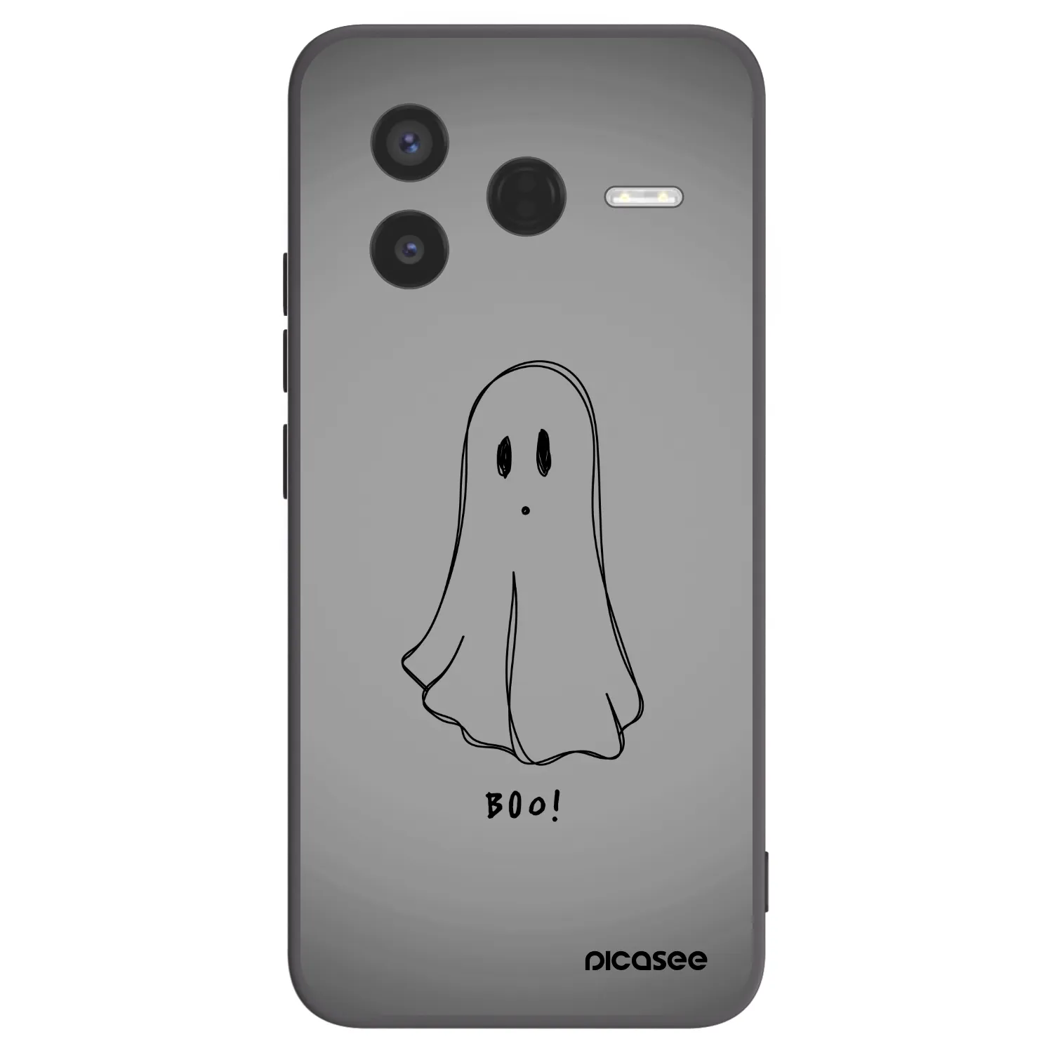 Picasee Xiaomi Poco F7 Pro 5G Hülle - Schwarzes Silikon - Ghost