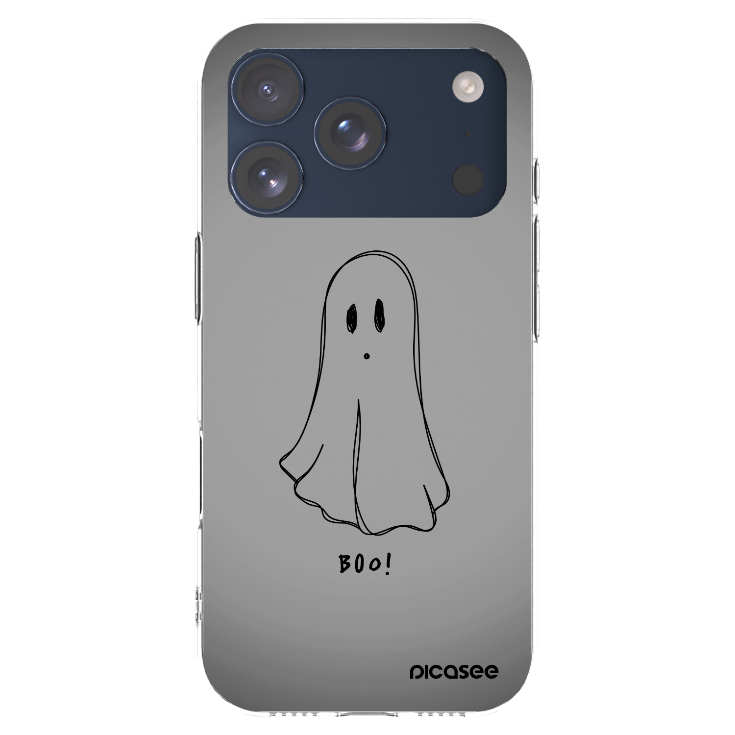Picasee Apple iPhone 17 Pro Hülle - Transparentes Silikon - Ghost