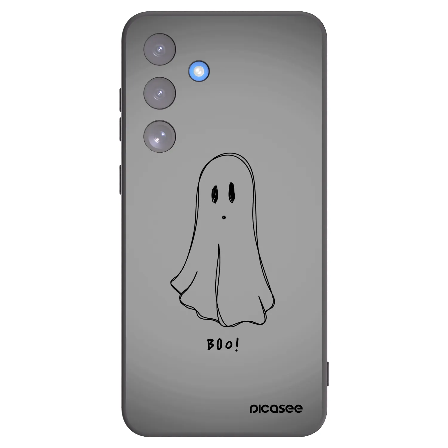 Picasee Samsung Galaxy S25 FE 5G Hülle - Schwarzes Silikon - Ghost