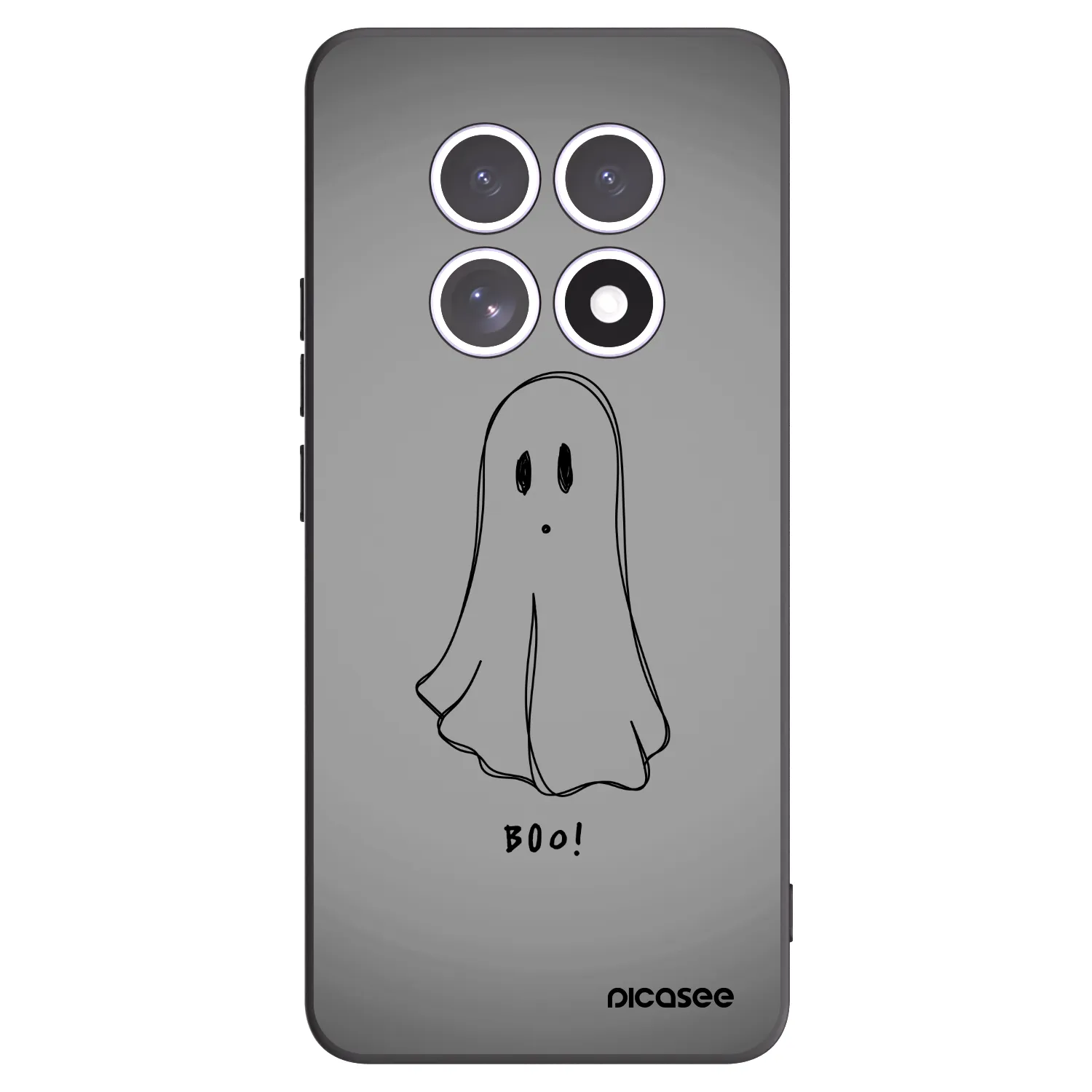 Picasee Xiaomi Redmi Note 15 4G Hülle - Schwarzes Silikon - Ghost