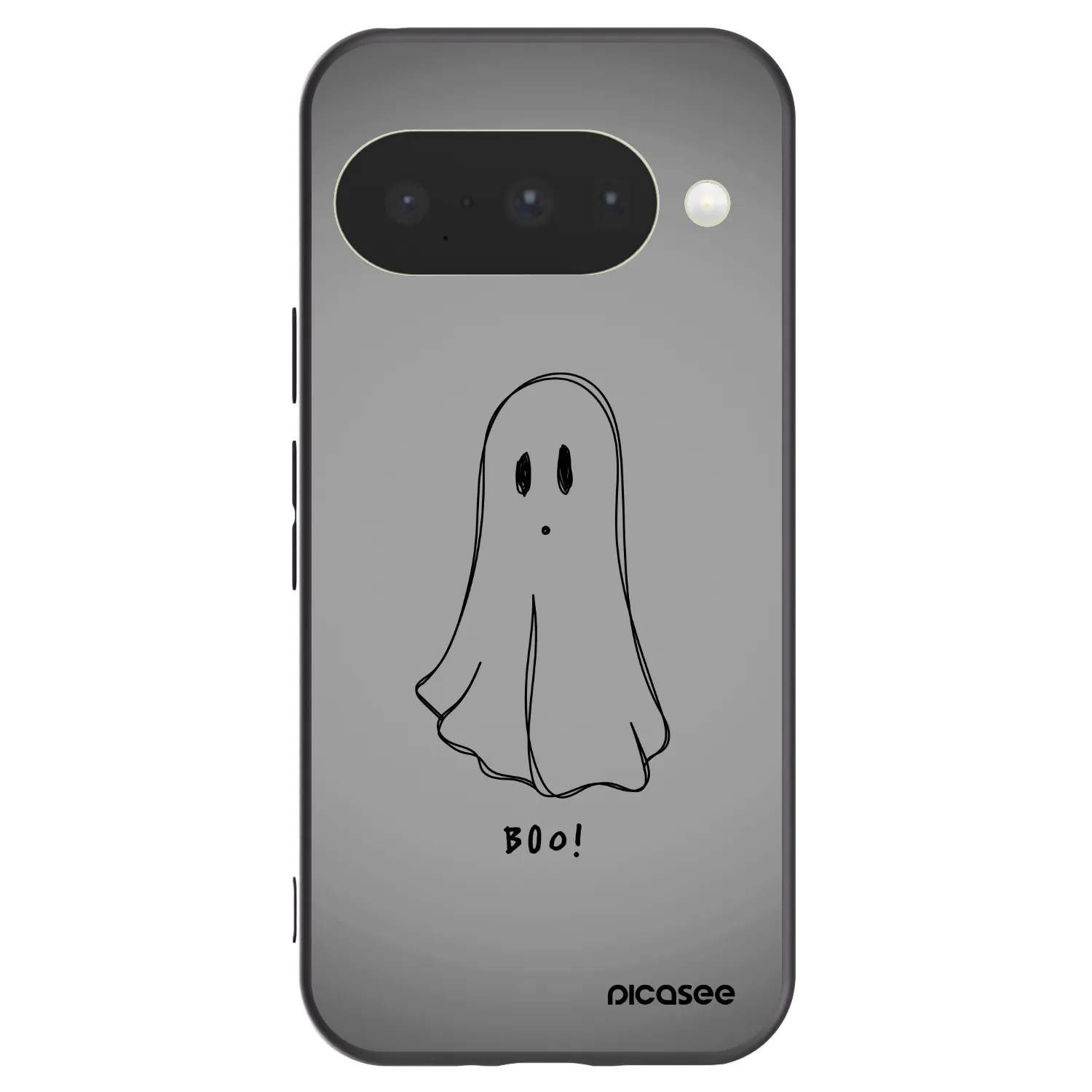 Picasee Google Pixel 10 Hülle - Schwarzes Silikon - Ghost