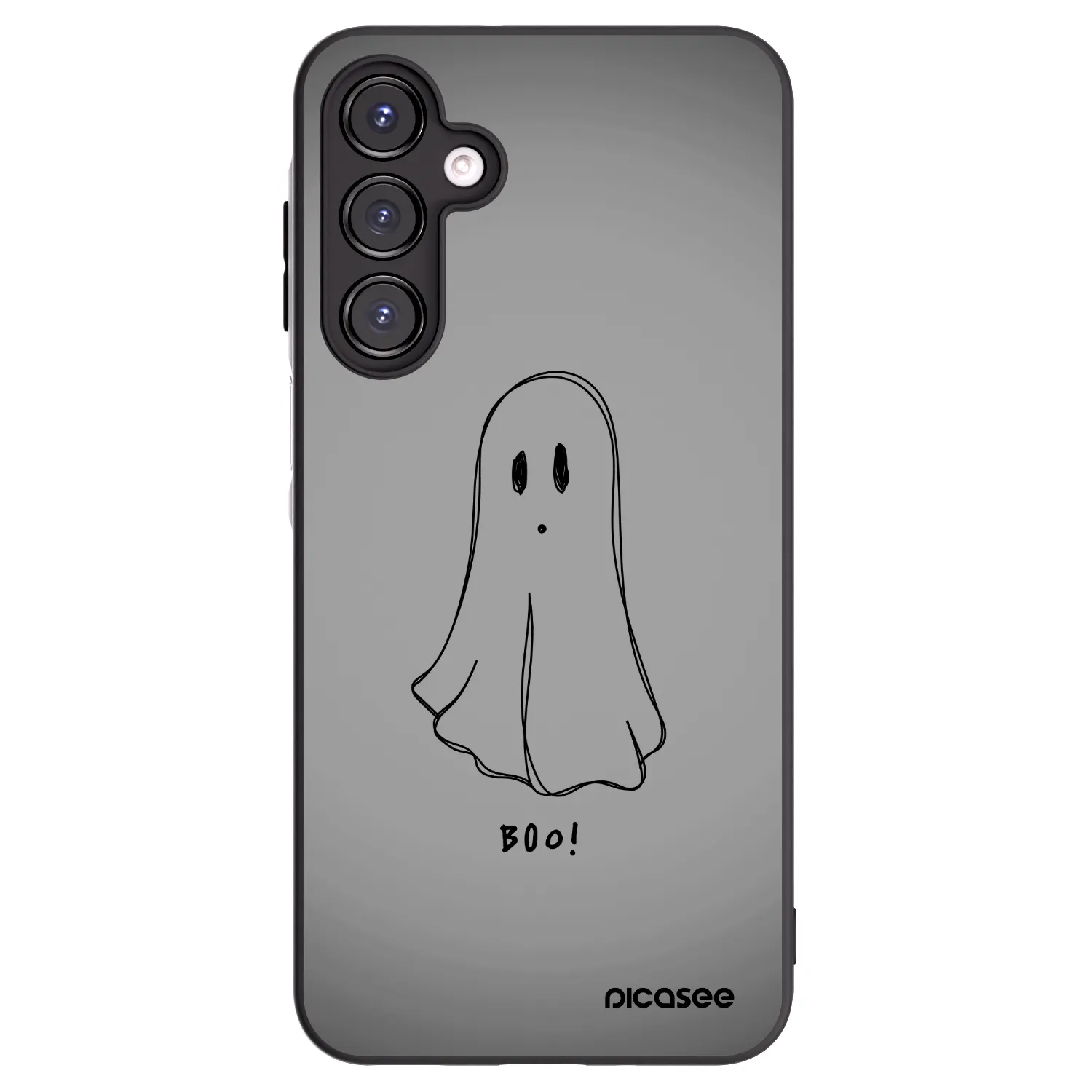 Picasee Samsung Galaxy A16 4G Hülle - Schwarzes Silikon - Ghost