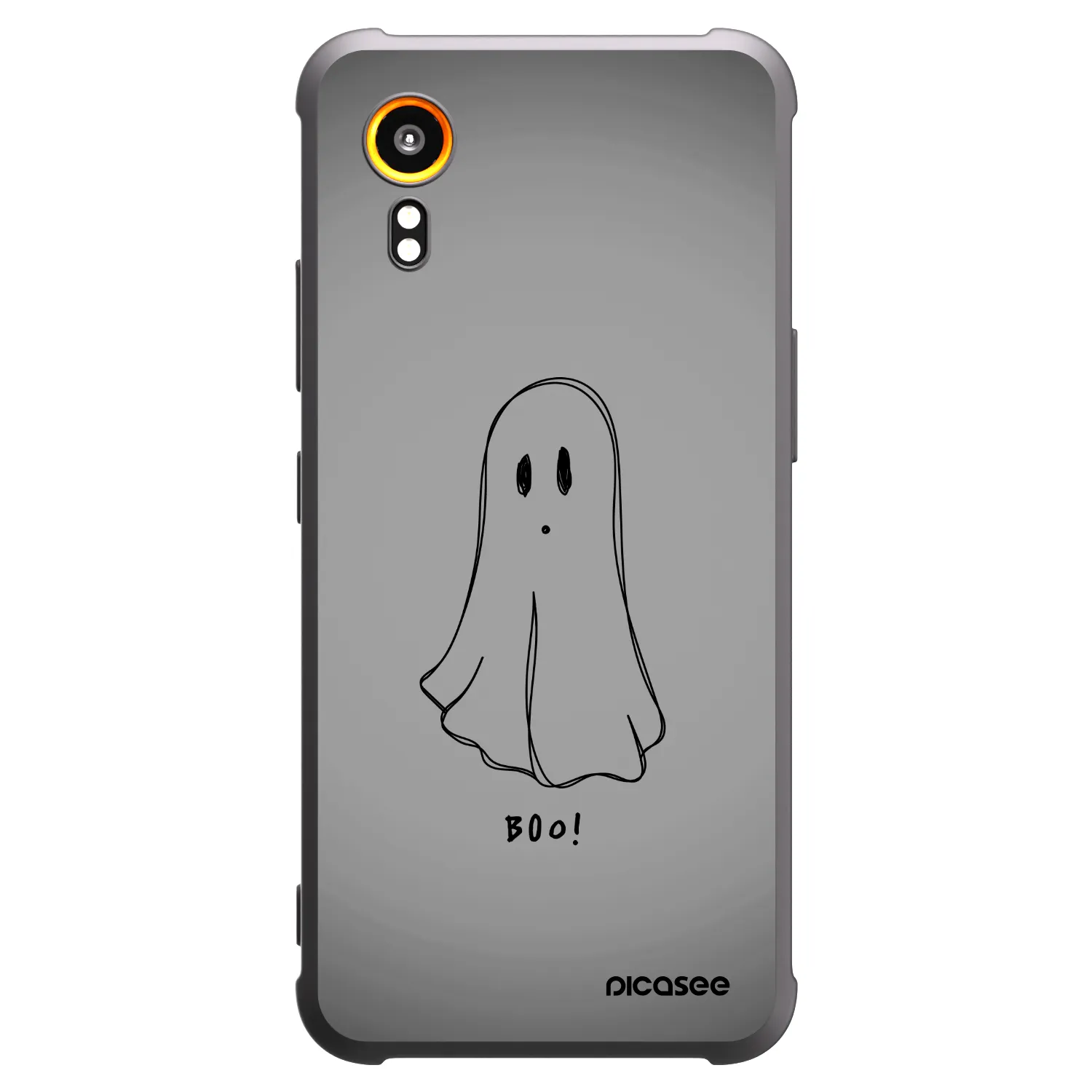 Picasee Samsung Galaxy XCover 7 Hülle - Schwarzes Silikon - Ghost