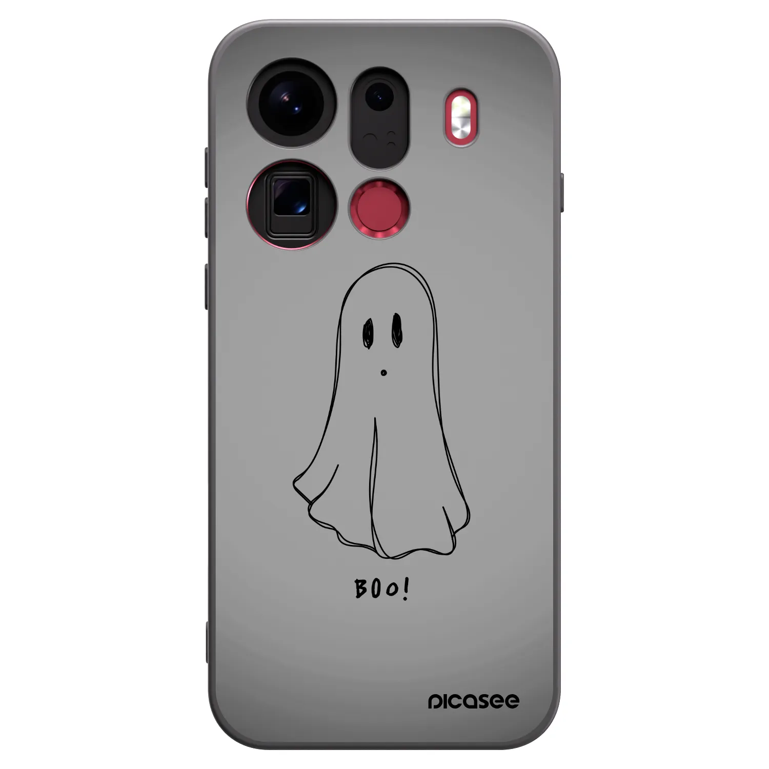 Picasee OPPO Find X9 Pro Hülle - Schwarzes Silikon - Ghost