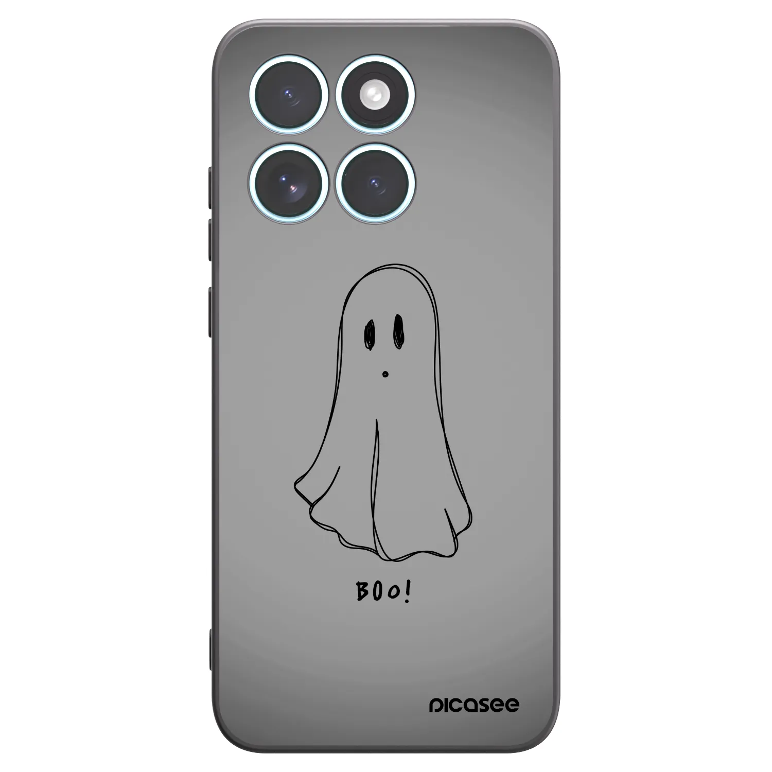 Picasee Motorola Edge 70 Fusion Hülle - Schwarzes Silikon - Ghost