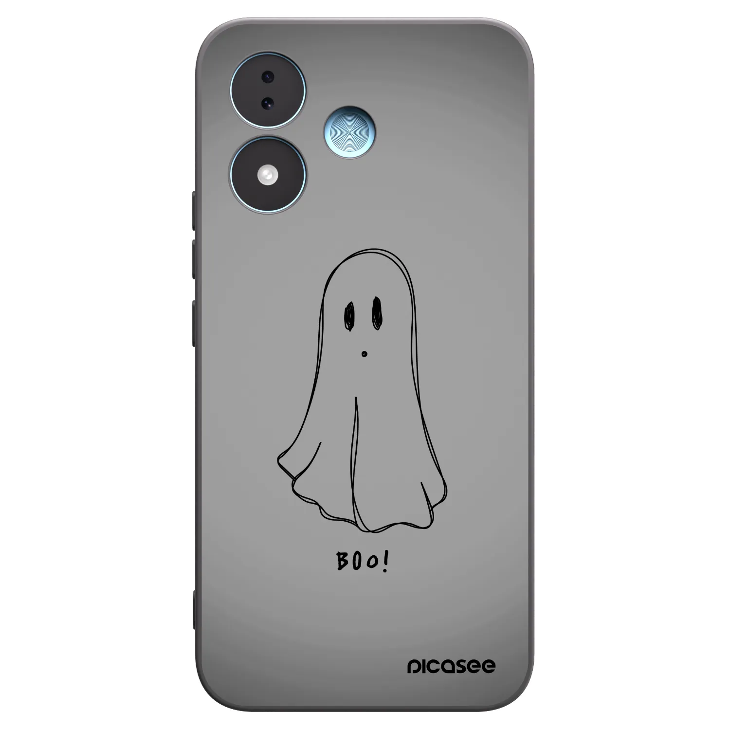 Picasee Xiaomi Redmi Note 17 5G Hülle - Schwarzes Silikon - Ghost