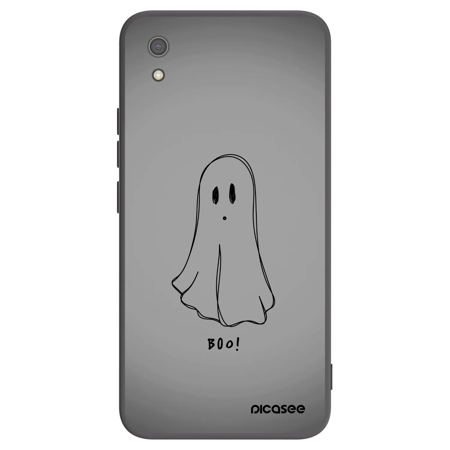 Picasee Xiaomi Redmi 7A Hülle - Schwarzes Silikon - Ghost