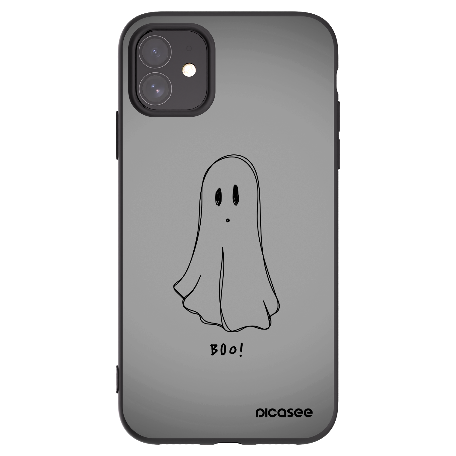 Picasee Apple iPhone 11 Hülle - Schwarzes Silikon - Ghost