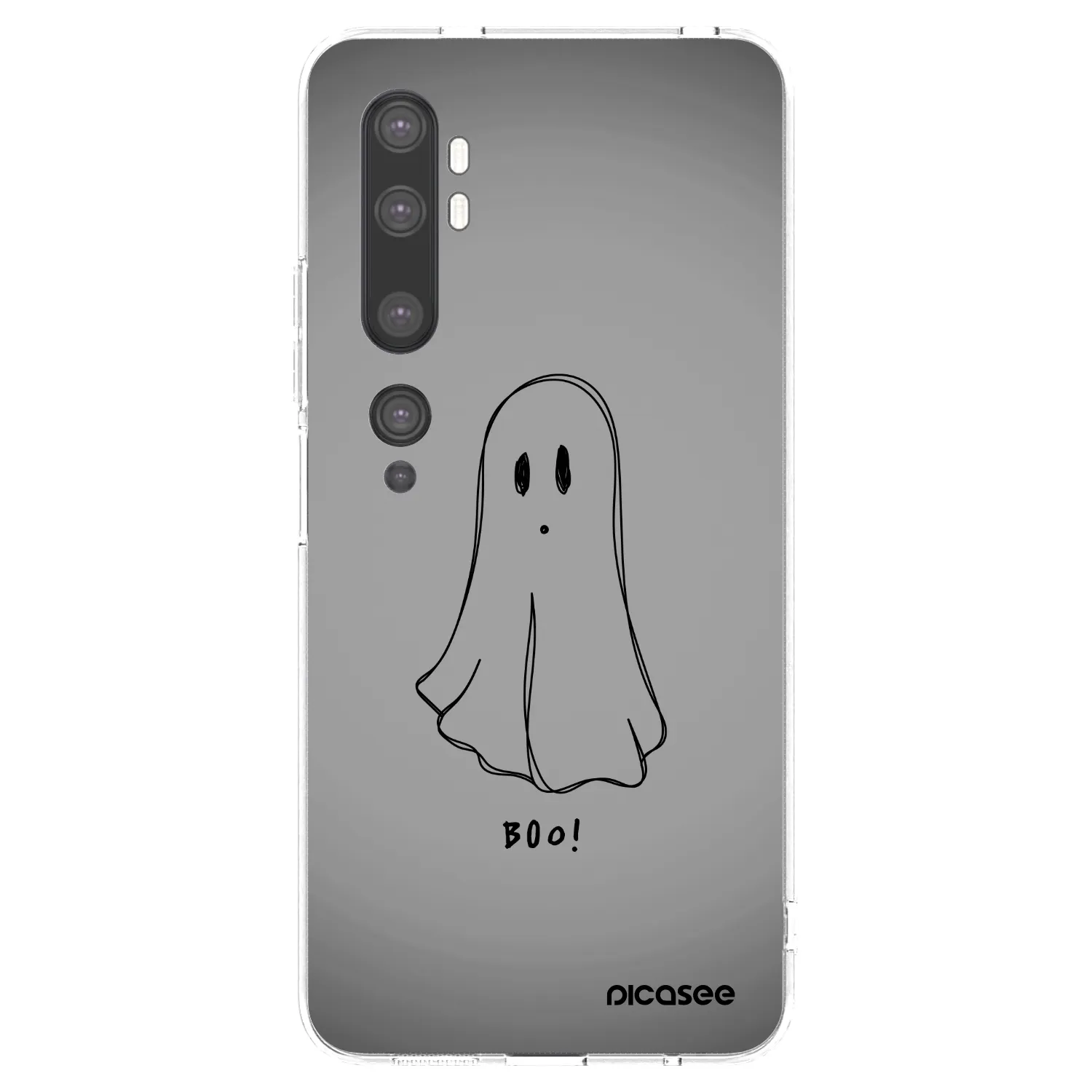 Picasee Xiaomi Mi Note 10 (Pro) Hülle - Transparentes Silikon - Ghost