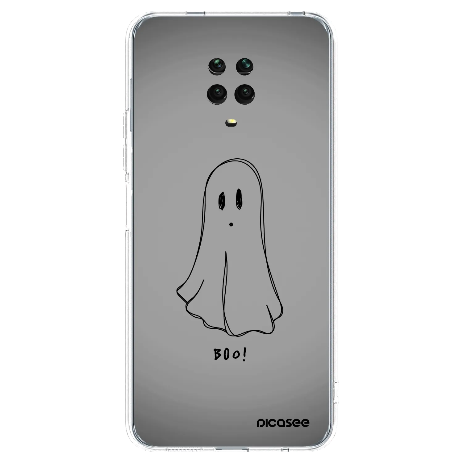 Picasee Xiaomi Redmi Note 9S Hülle - Transparentes Silikon - Ghost