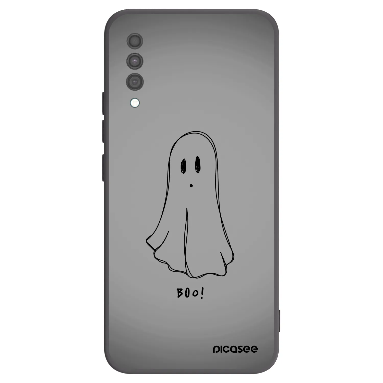 Picasee Samsung Galaxy A30s A307F Hülle - Schwarzes Silikon - Ghost