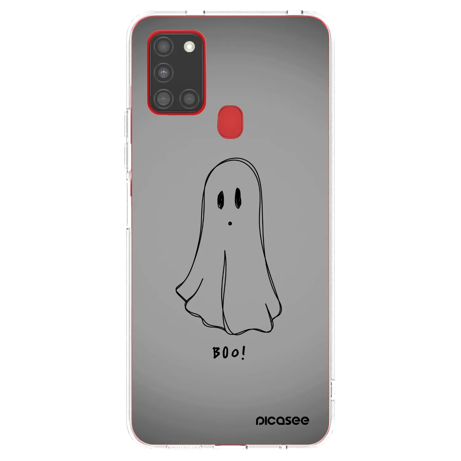 Picasee Samsung Galaxy A21s Hülle - Transparentes Silikon - Ghost