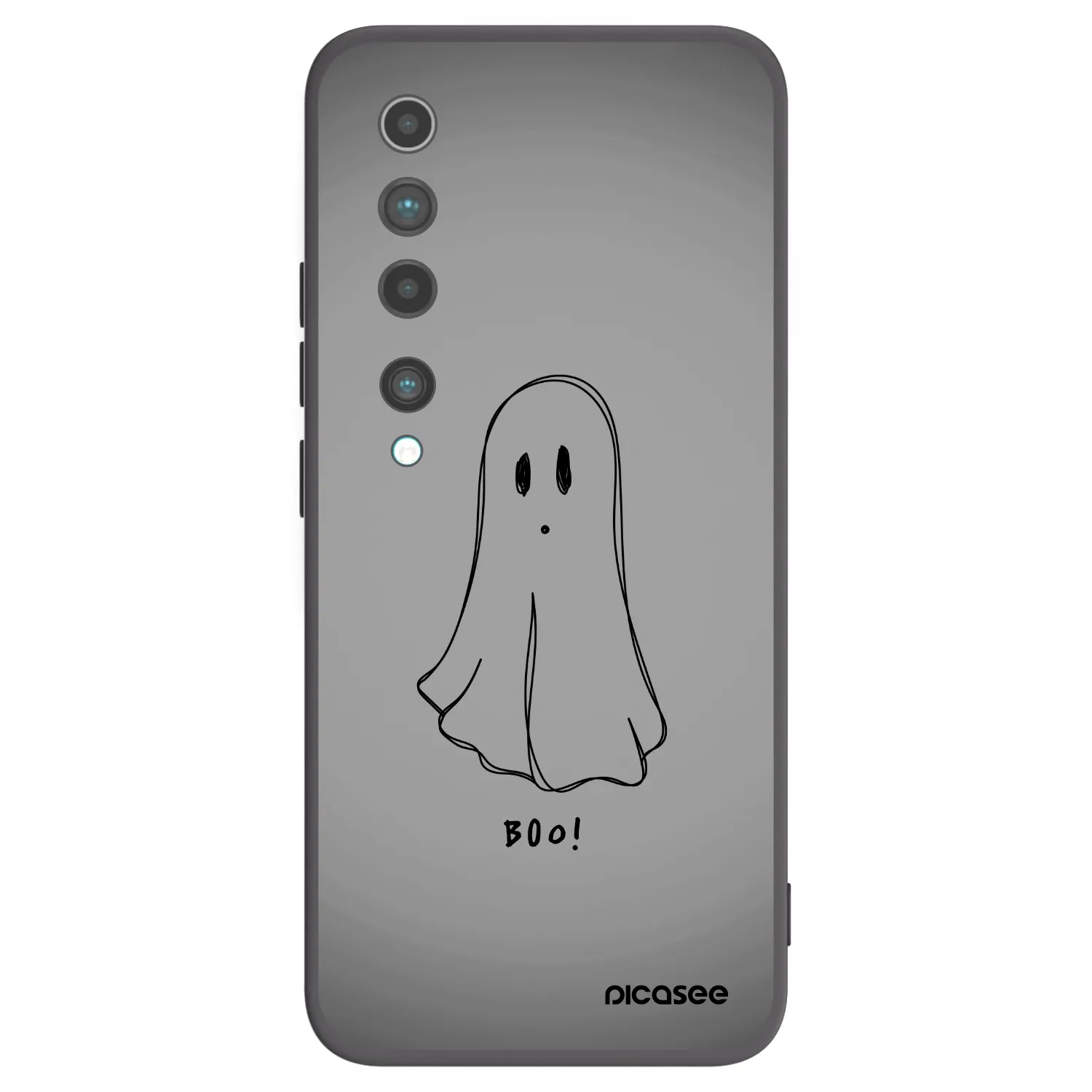 Picasee Xiaomi Mi 10 Hülle - Schwarzes Silikon - Ghost