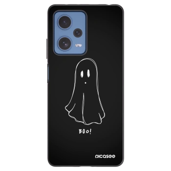 Picasee Xiaomi Redmi Note 12 Pro 5G Hülle - Schwarzes Silikon - Ghost 2