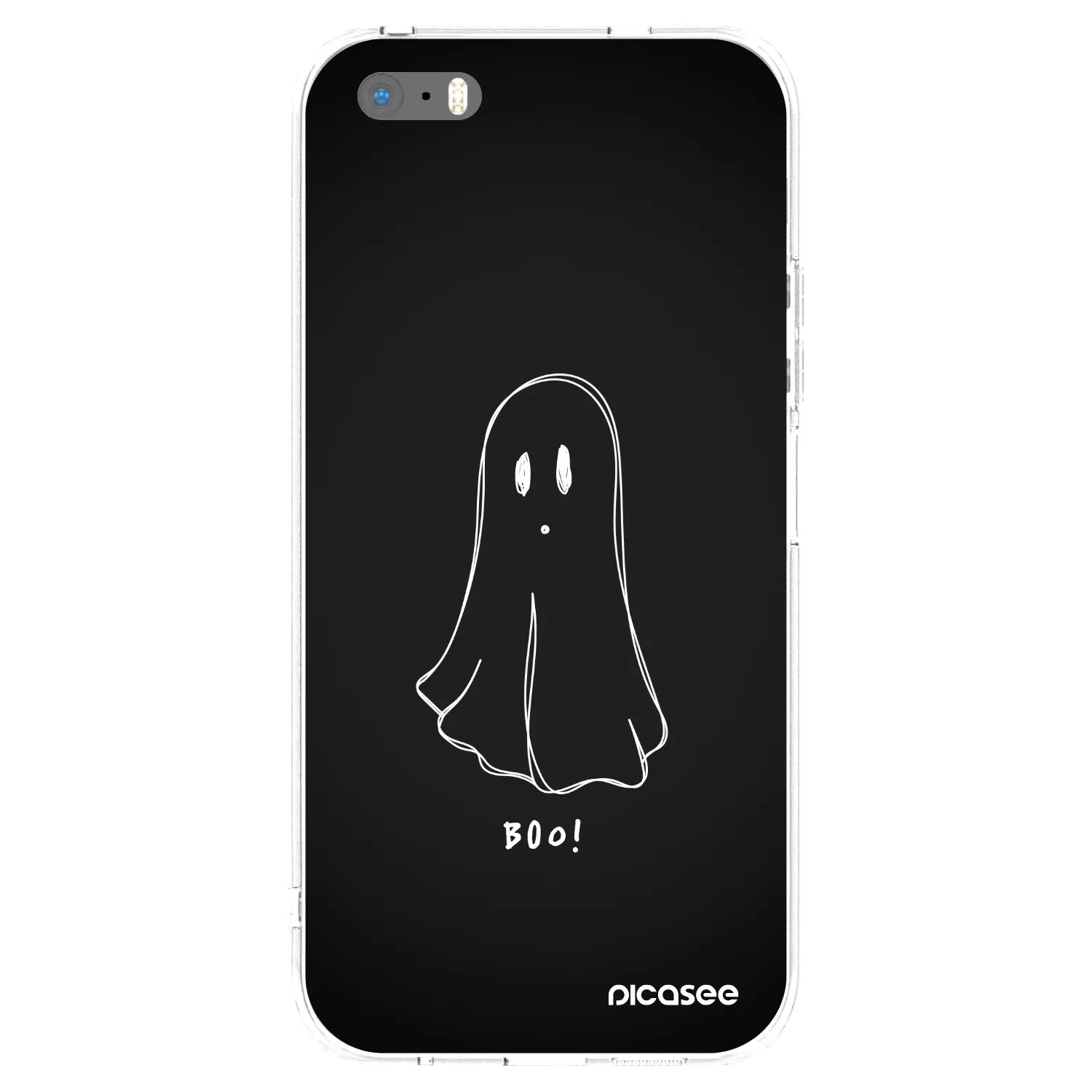 Picasee Apple iPhone 5/5S/SE Hülle - Transparentes Silikon - Ghost 2