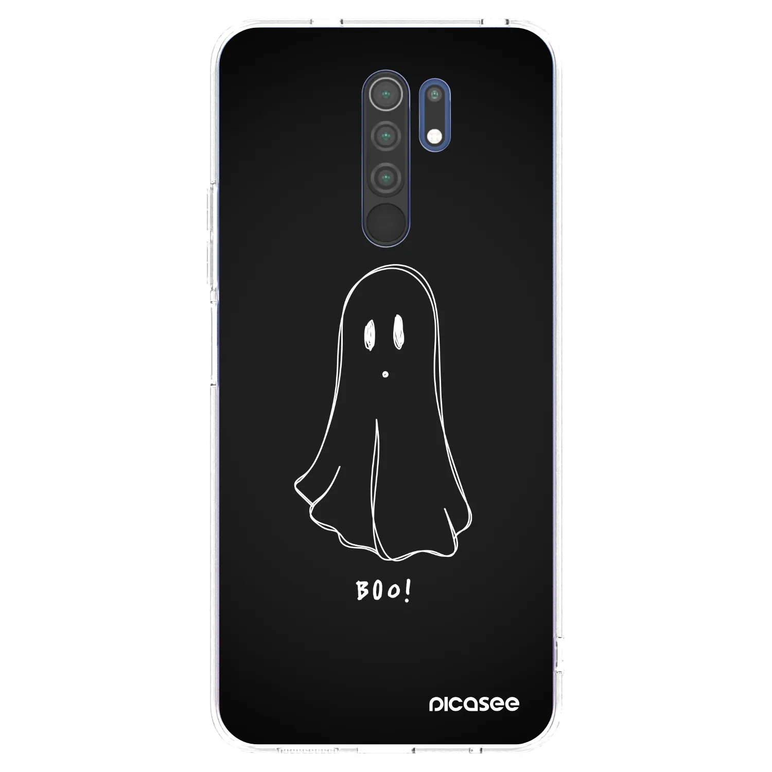 Picasee Xiaomi Redmi 9 Hülle - Transparentes Silikon - Ghost 2