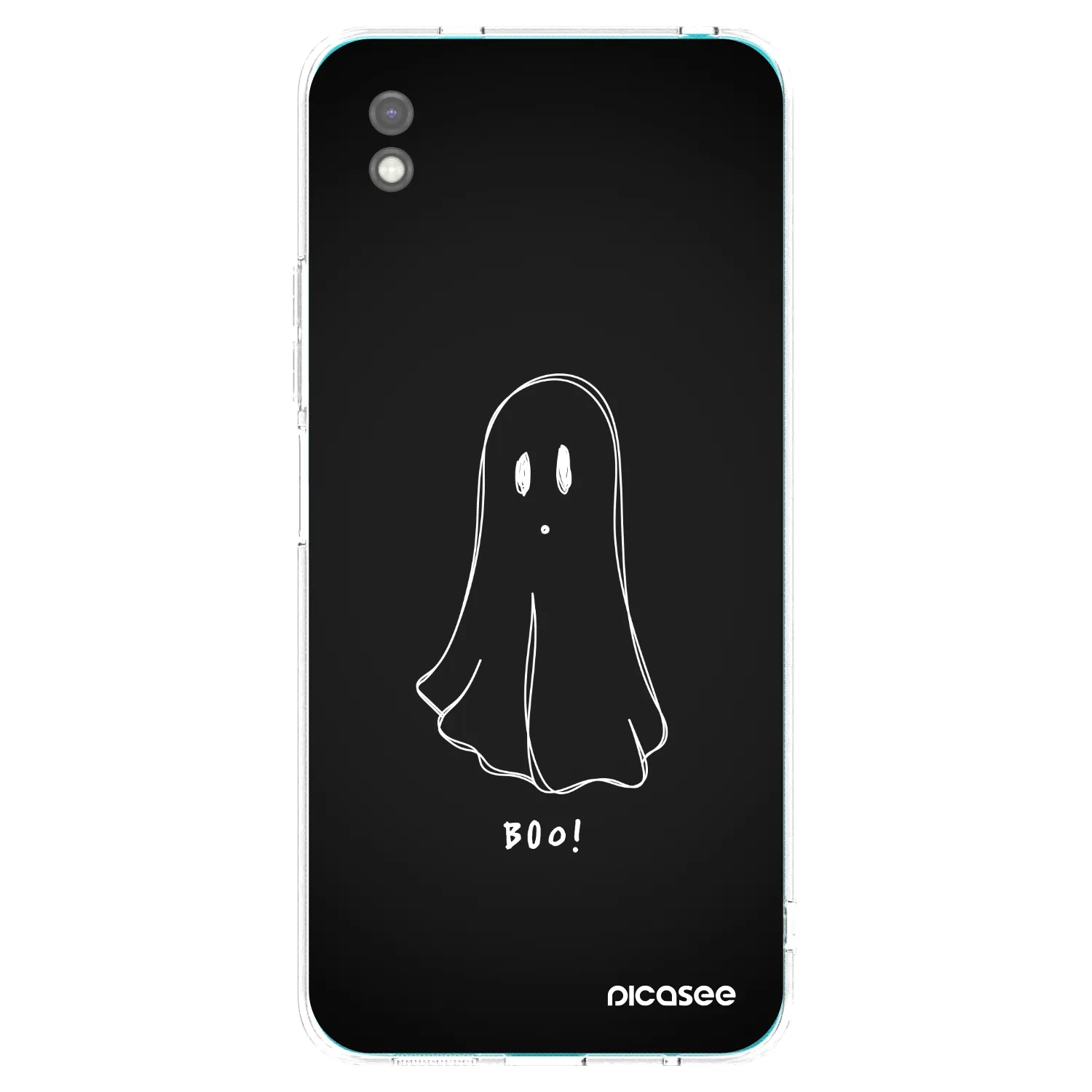Picasee Xiaomi Redmi 9A Hülle - Schwarzes Silikon - Ghost 2
