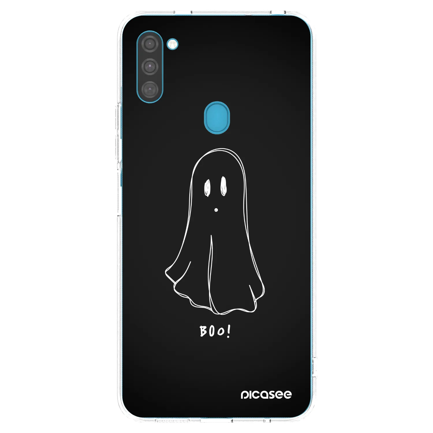 Picasee Samsung Galaxy M11 Hülle - Transparentes Silikon - Ghost 2