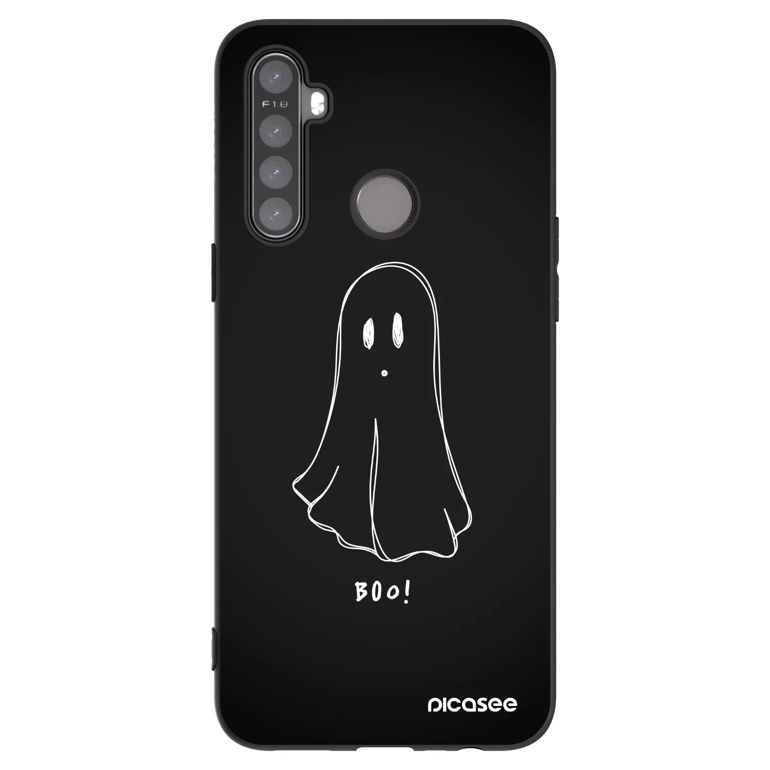 Picasee Realme 6i Hülle - Schwarzes Silikon - Ghost 2
