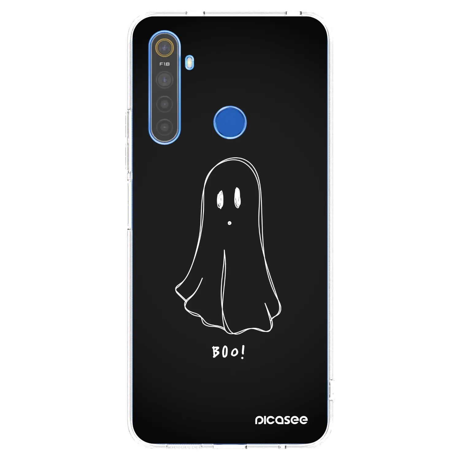 Picasee Realme 5 Hülle - Transparentes Silikon - Ghost 2