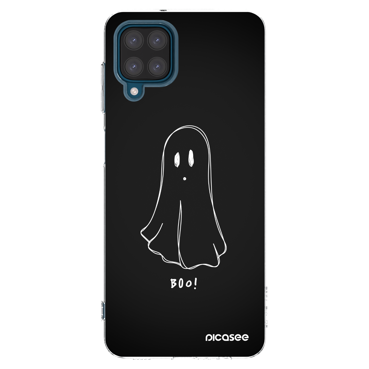 Picasee Samsung Galaxy A12 A125F Hülle - Transparentes Silikon - Ghost 2
