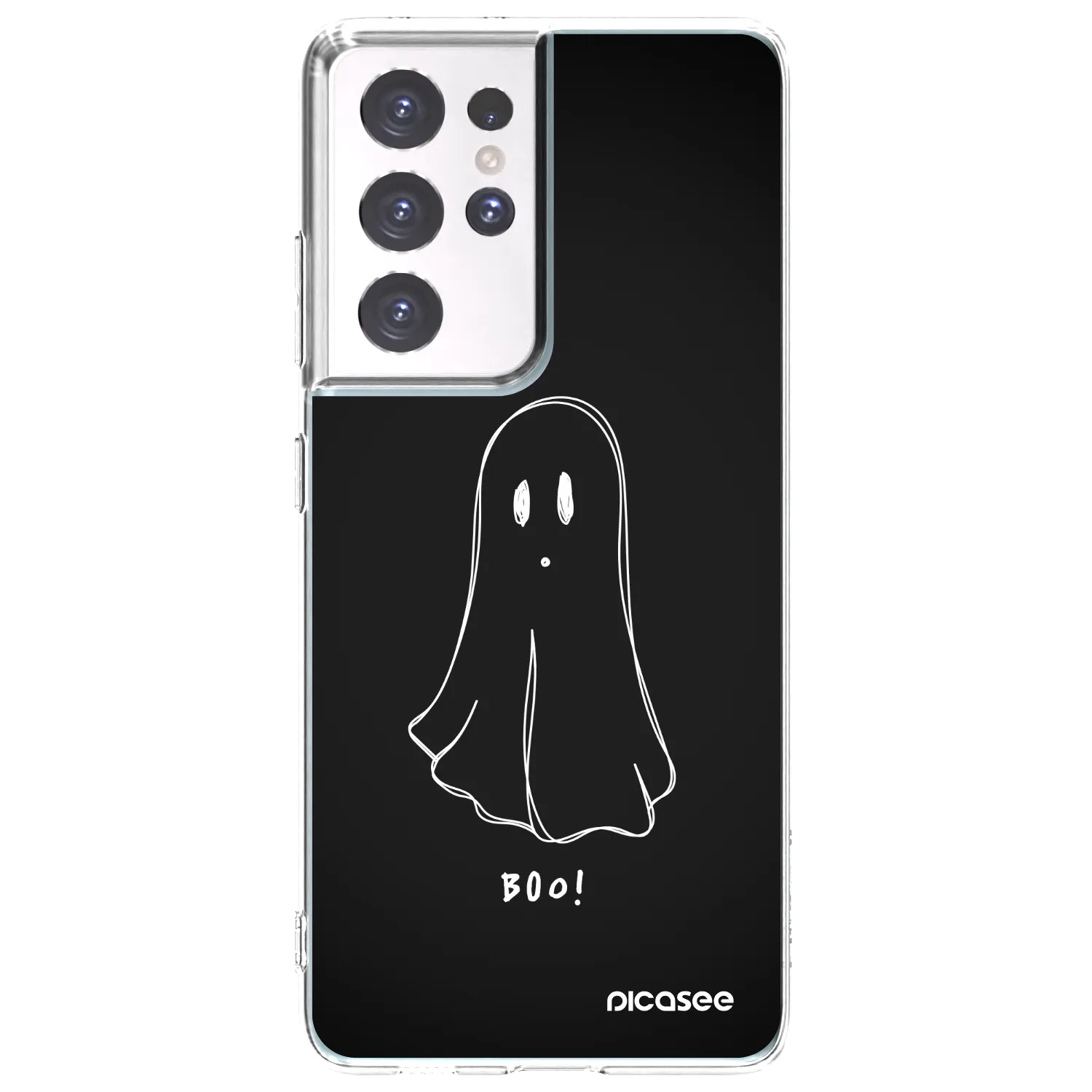 Picasee Samsung Galaxy S21 Ultra 5G G998B Hülle - Transparentes Silikon - Ghost 2