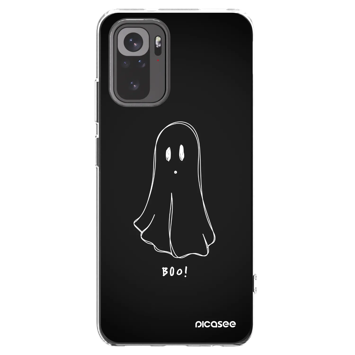 Picasee Xiaomi Redmi Note 10 Hülle - Transparentes Silikon - Ghost 2
