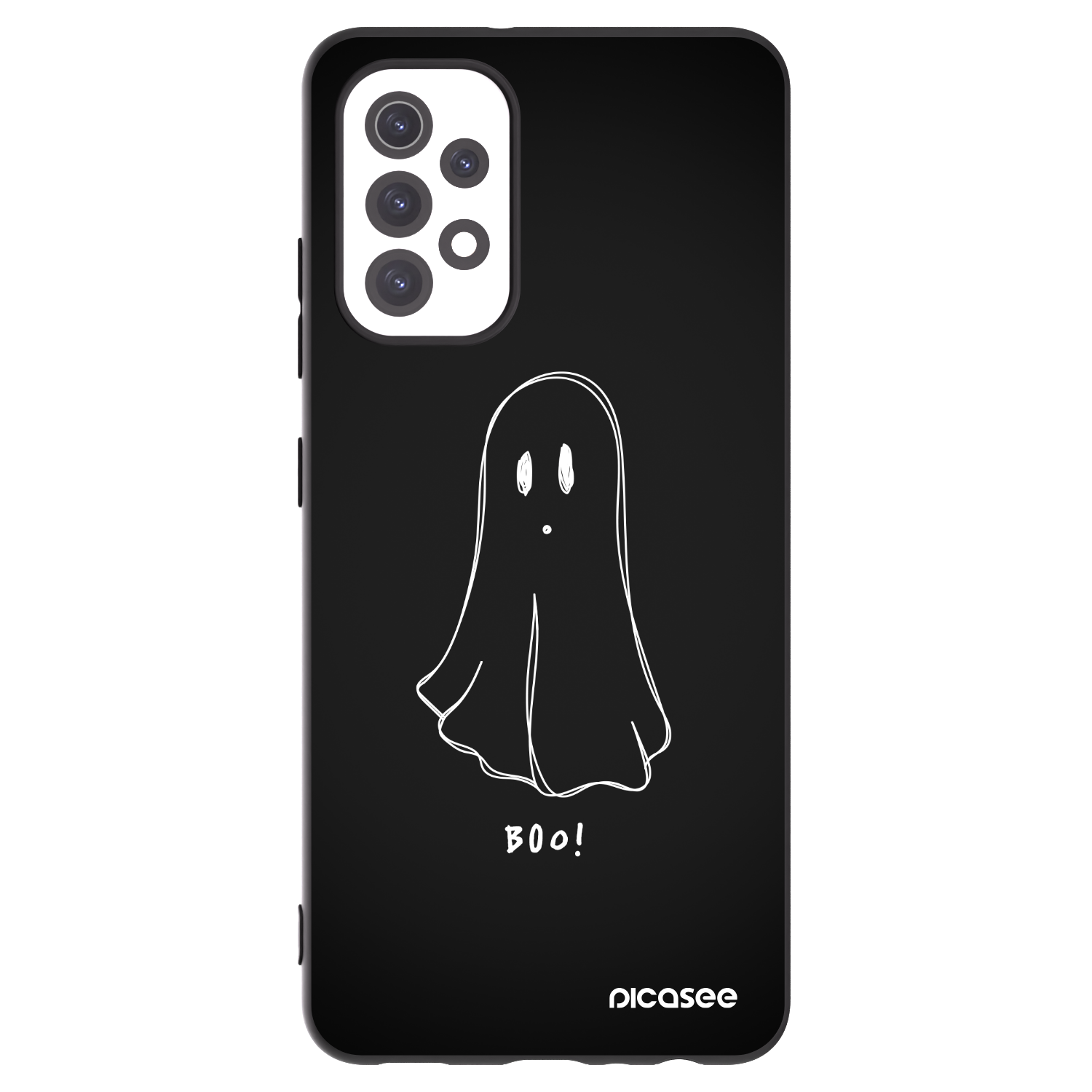 Picasee Samsung Galaxy A32 5G A326B Hülle - Schwarzes Silikon - Ghost 2