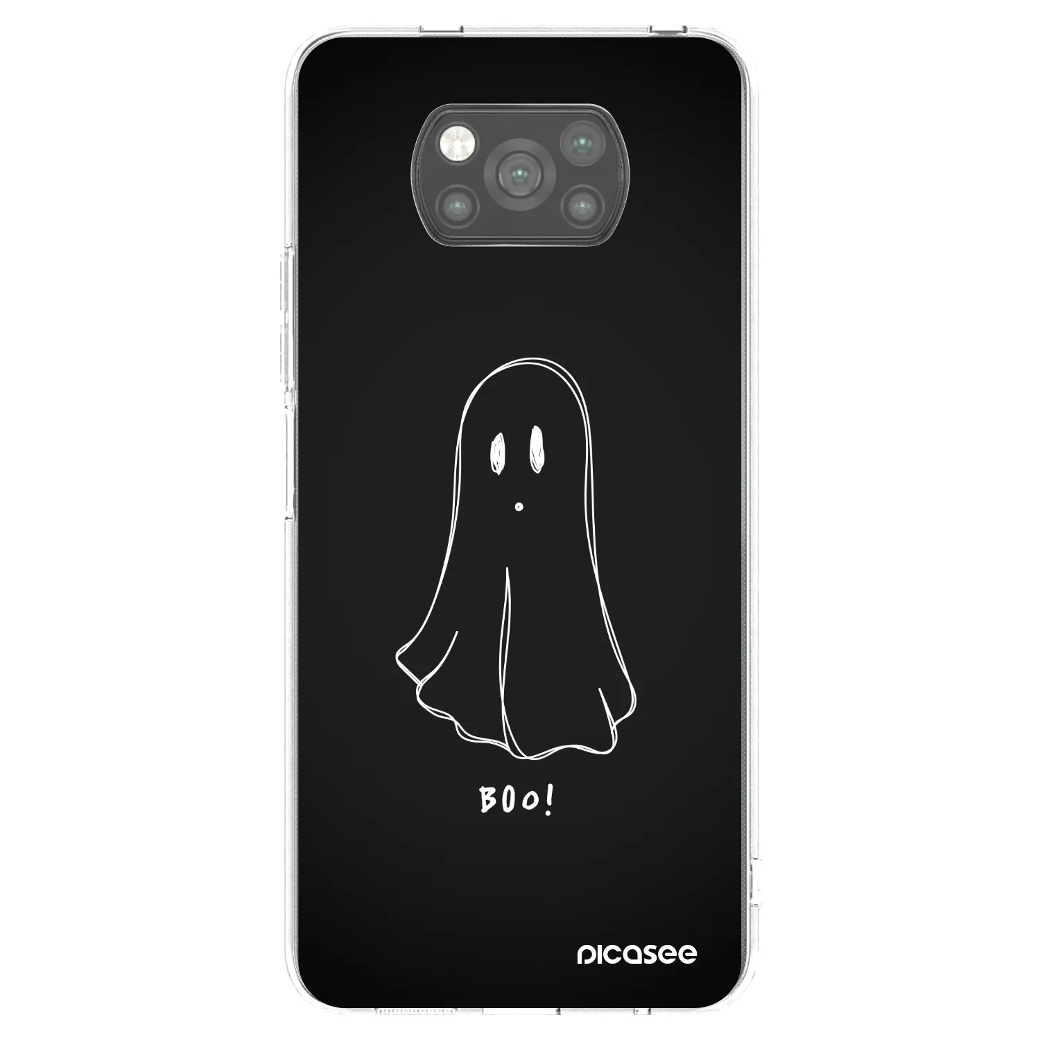 Picasee Xiaomi Poco X3 Pro Hülle - Schwarzes Silikon - Ghost 2