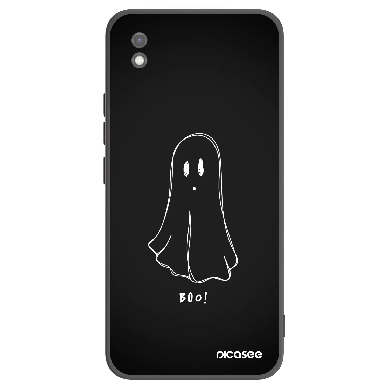 Picasee Xiaomi Redmi 9AT Hülle - Schwarzes Silikon - Ghost 2