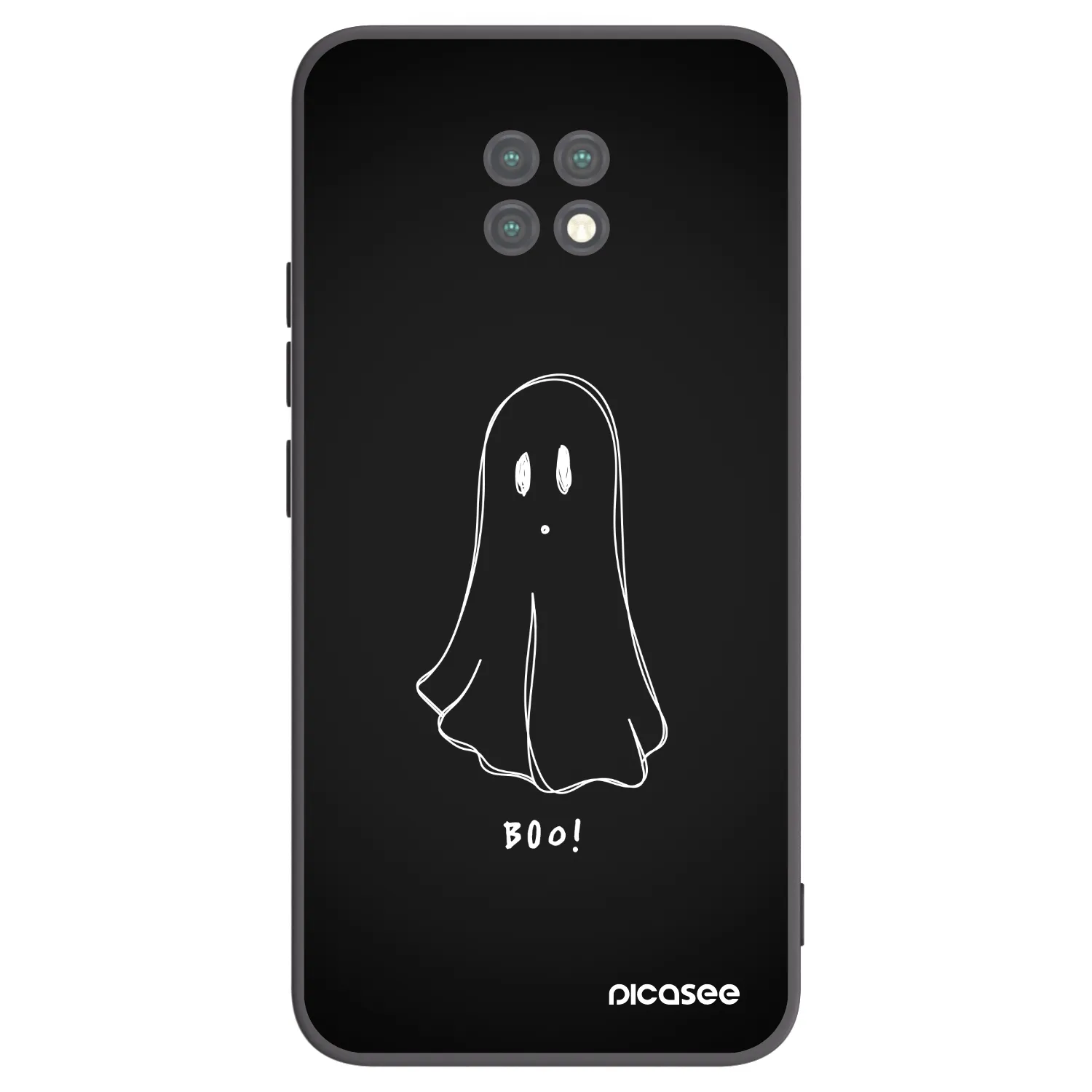 Picasee Xiaomi Redmi Note 9T Hülle - Schwarzes Silikon - Ghost 2