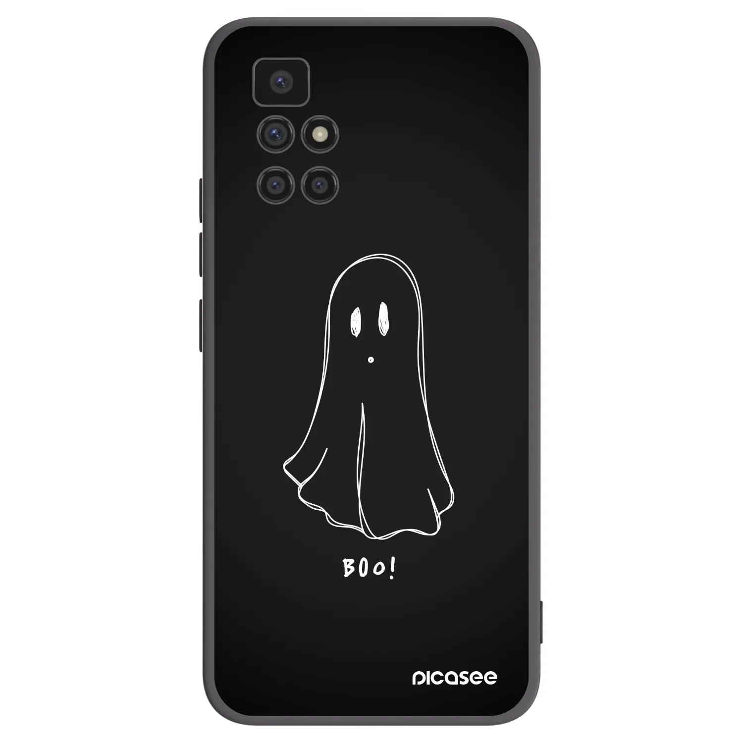 Picasee Xiaomi Redmi 10 Hülle - Schwarzes Silikon - Ghost 2