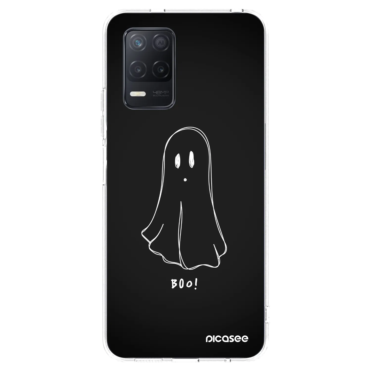 Picasee Realme 8 5G Hülle - Transparentes Silikon - Ghost 2
