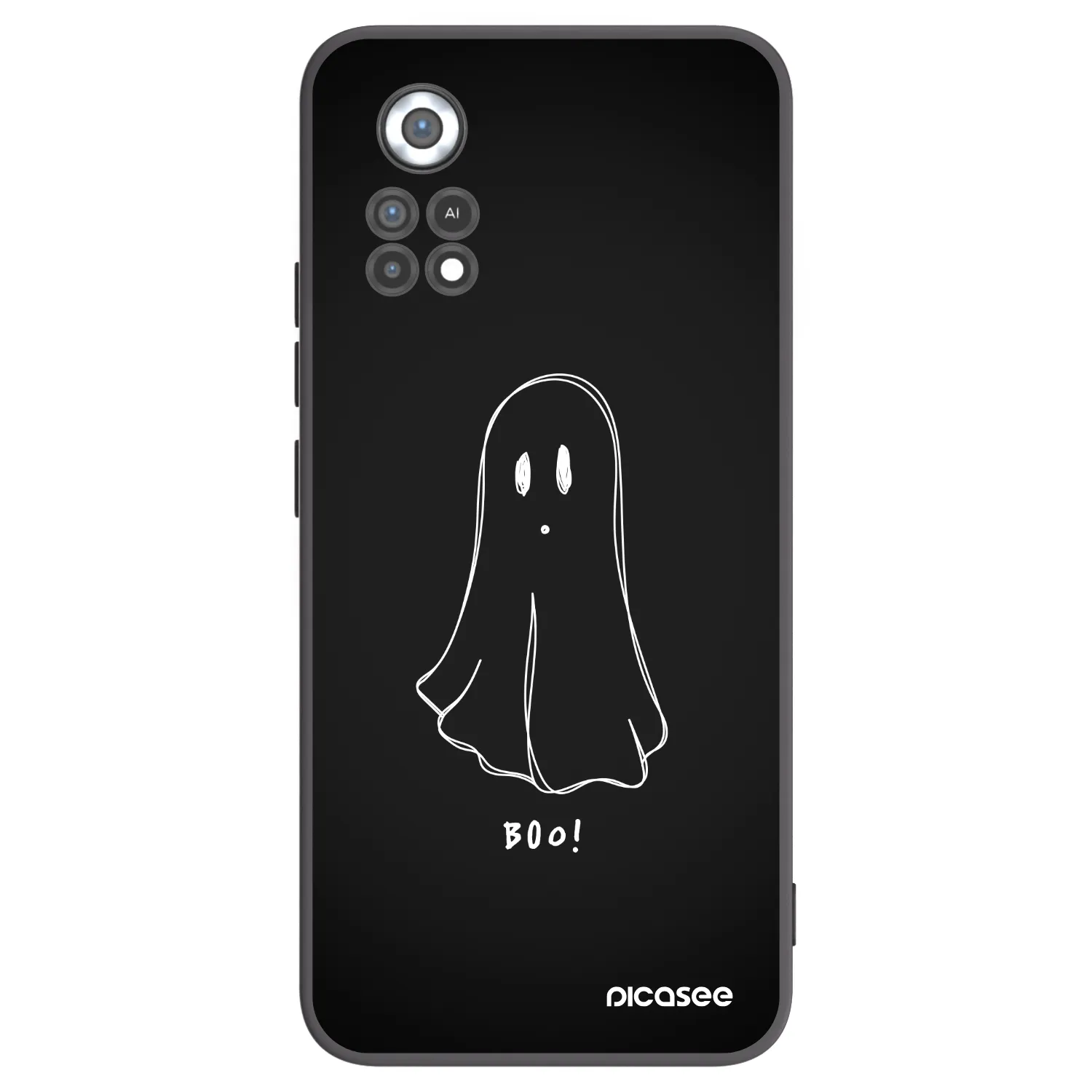 Picasee Xiaomi Poco X4 Pro 5G Hülle - Schwarzes Silikon - Ghost 2