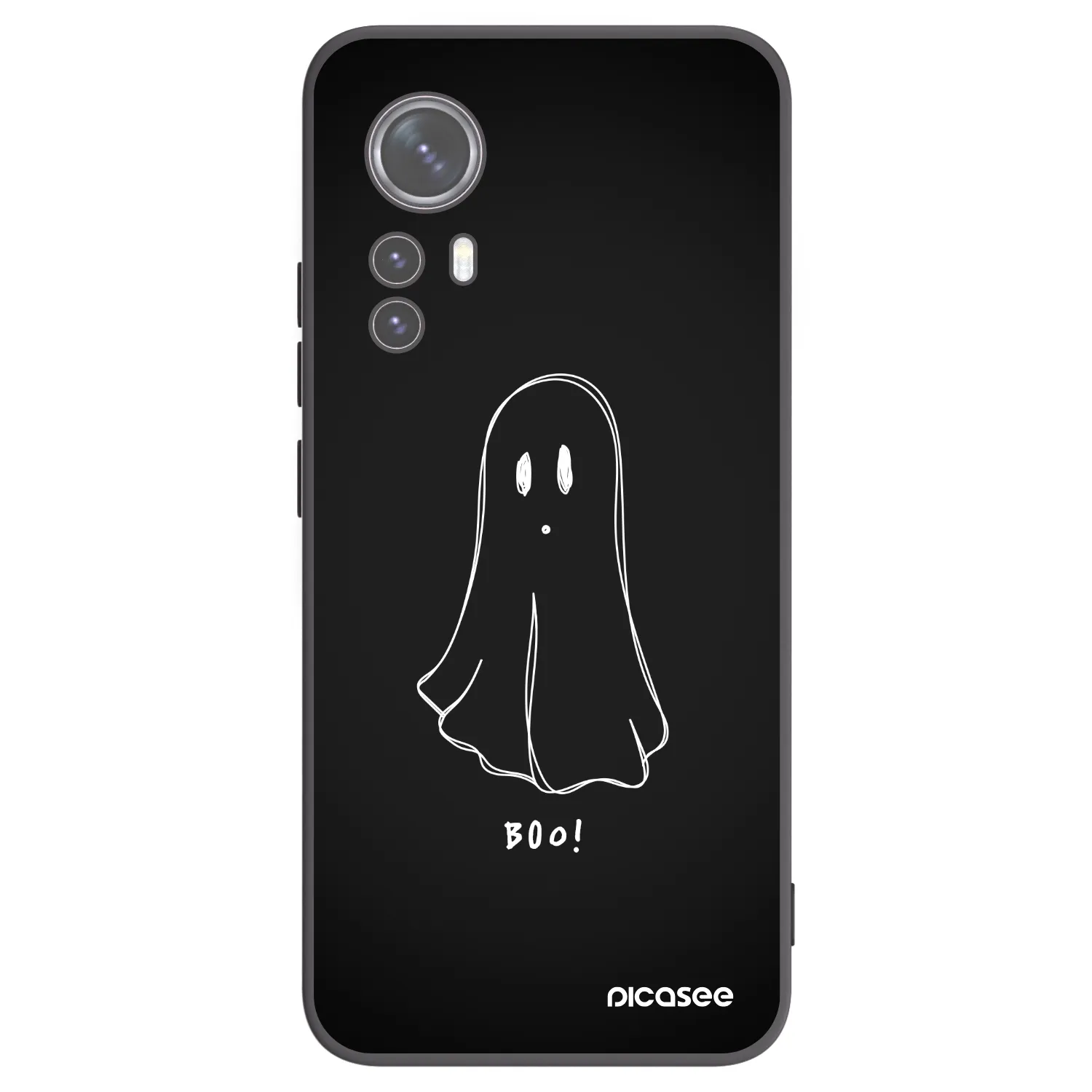 Picasee Xiaomi 12 Hülle - Schwarzes Silikon - Ghost 2