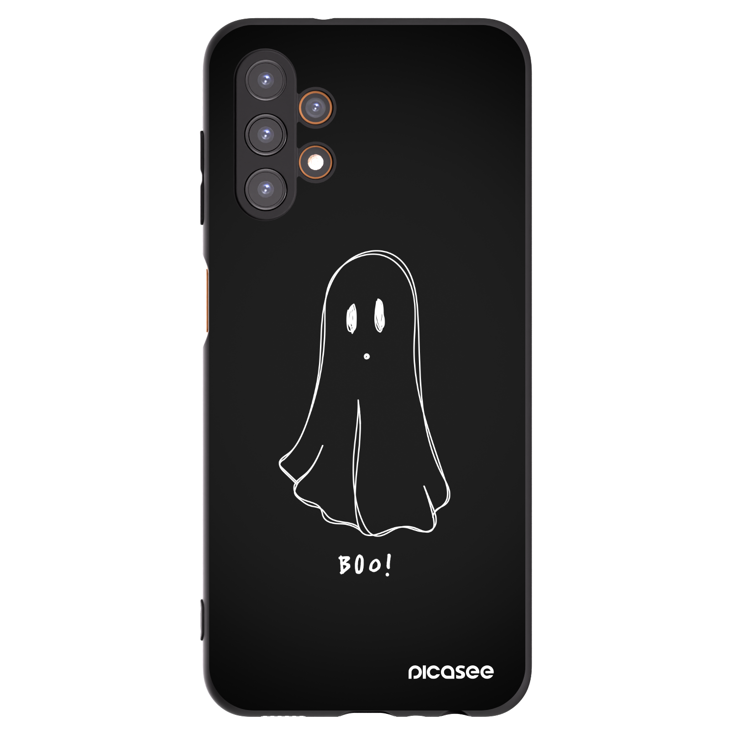 Picasee Samsung Galaxy A13 4G A135 Hülle - Schwarzes Silikon - Ghost 2
