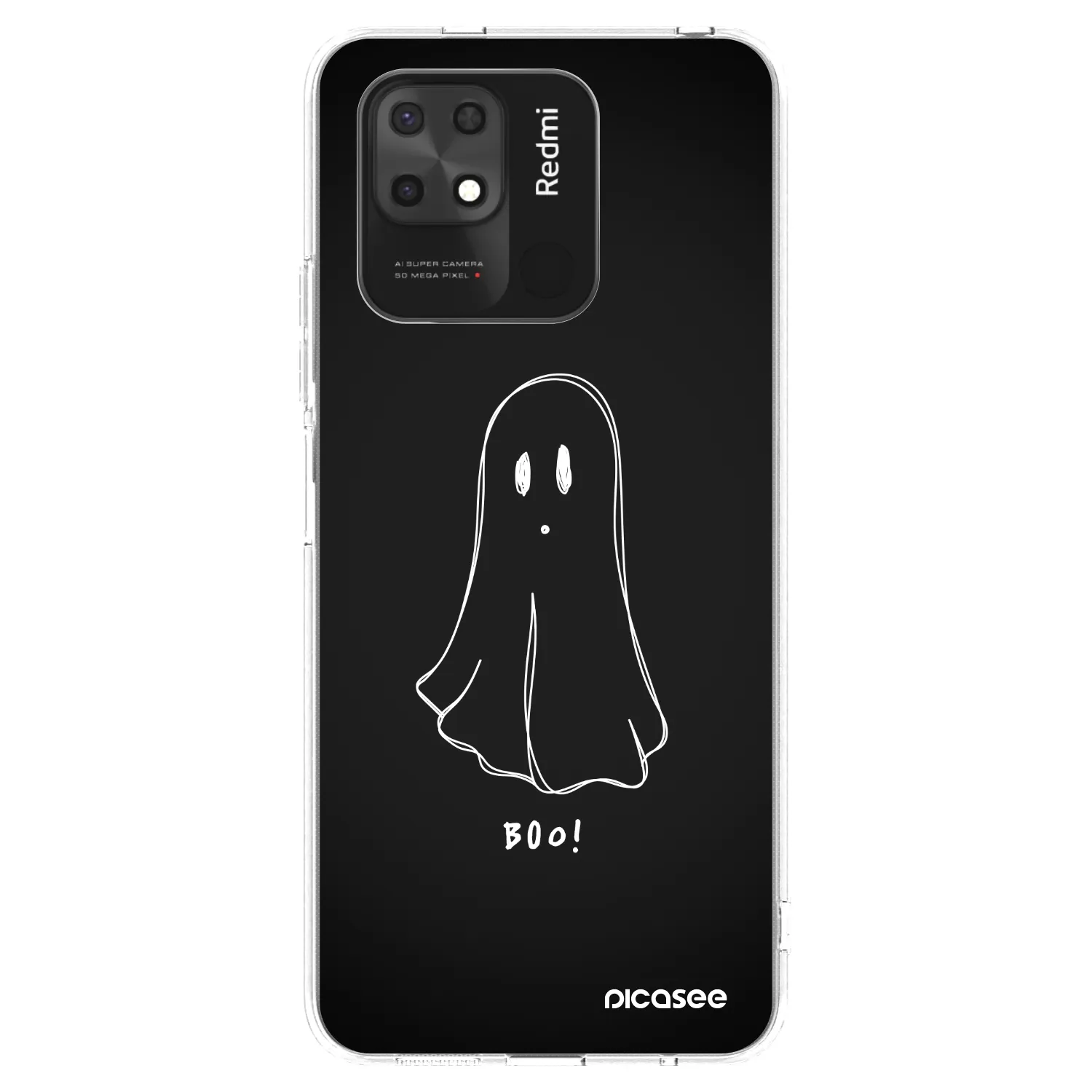 Picasee Xiaomi Redmi 10C Hülle - Transparentes Silikon - Ghost 2