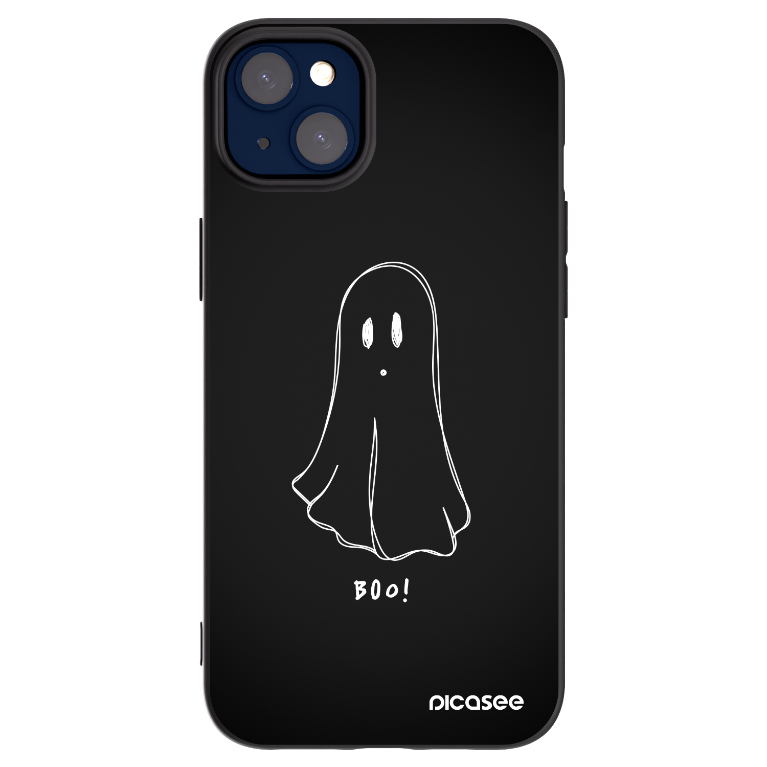 Picasee Apple iPhone 14 Plus Hülle - Schwarzes Silikon - Ghost 2
