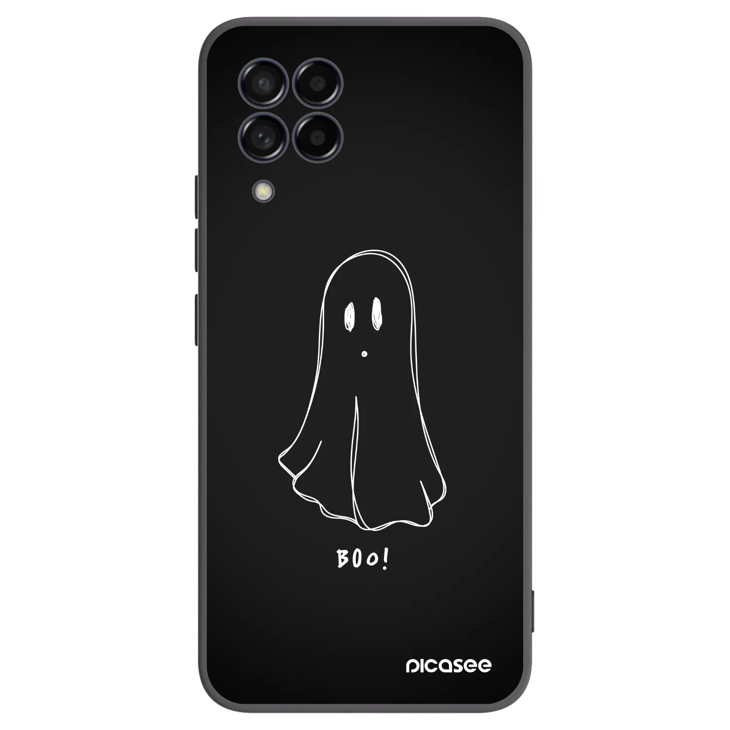 Picasee Samsung Galaxy M53 5G Hülle - Schwarzes Silikon - Ghost 2